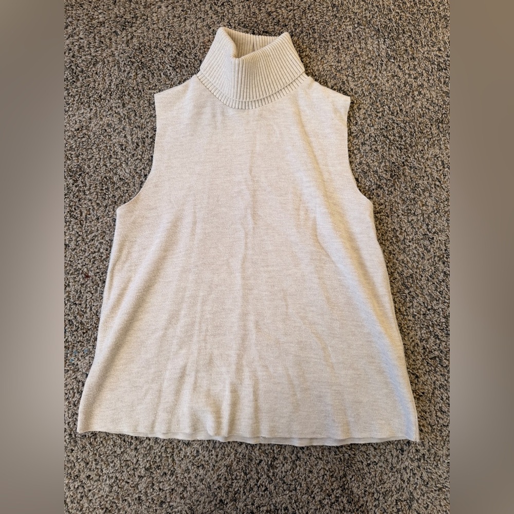 Zara Ribbed Knit Sweater in Cream